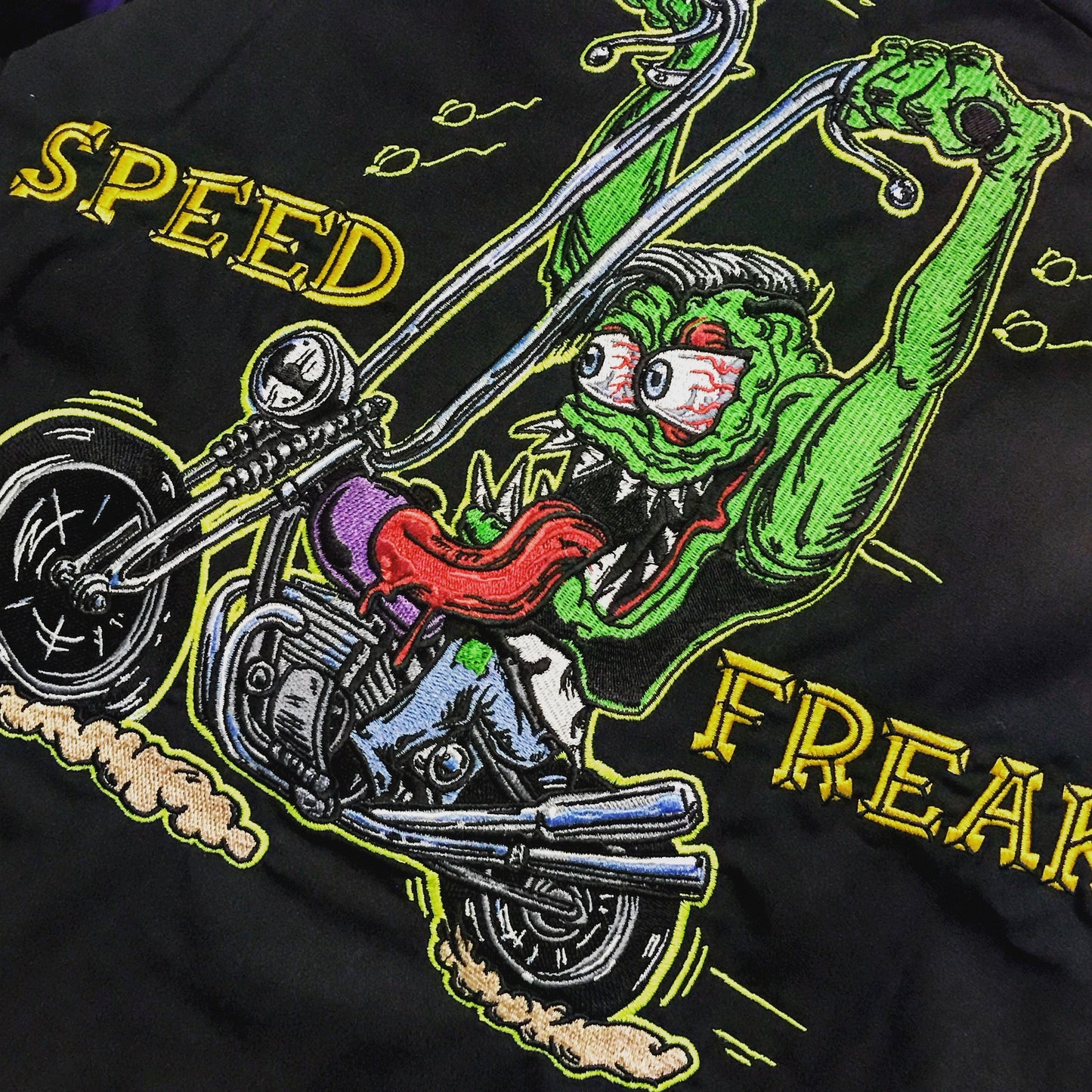 Speed Freak Monster Embroidered Work Shirt