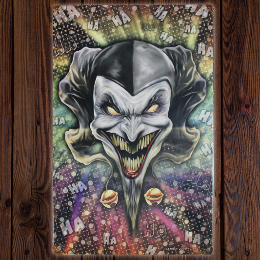Jester \ Vintage Metal Sign