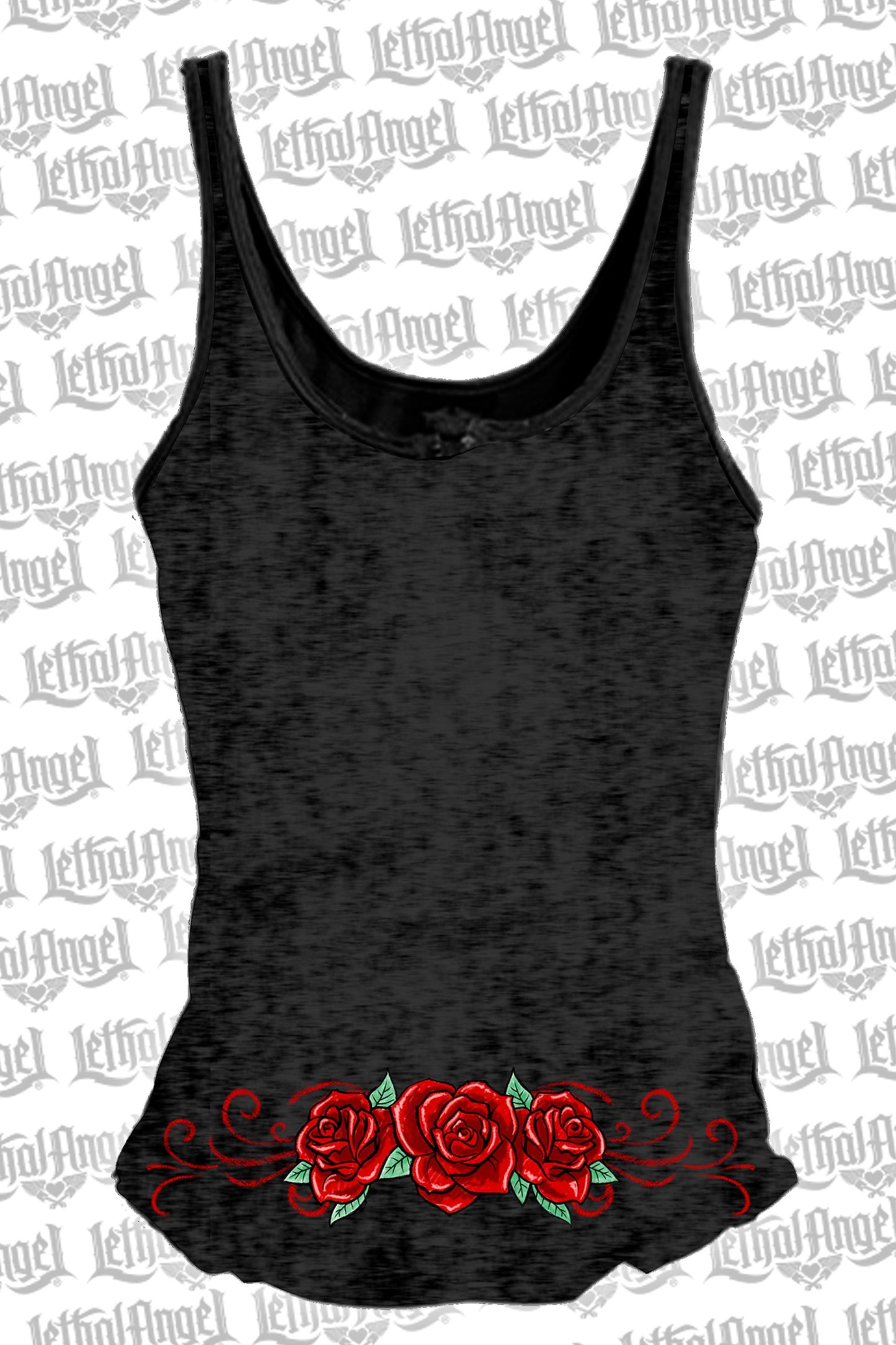 DOD Western Skull Lace Up Tank Top