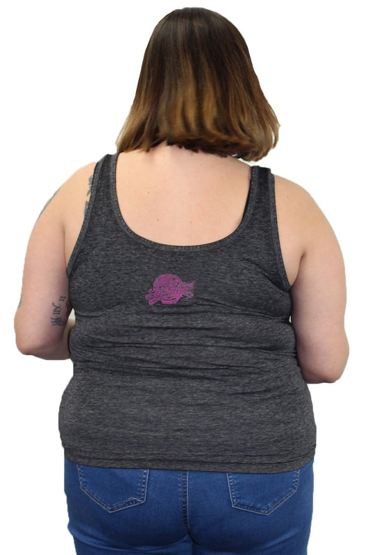 Most Wanted Skull Lace Up Tank Top