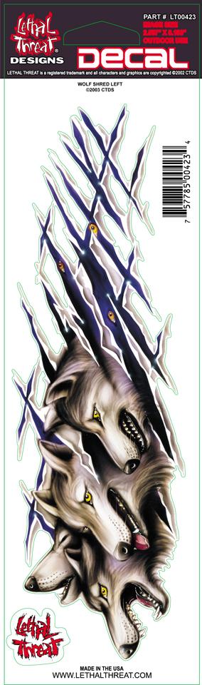 Wolf Shred Left Decal