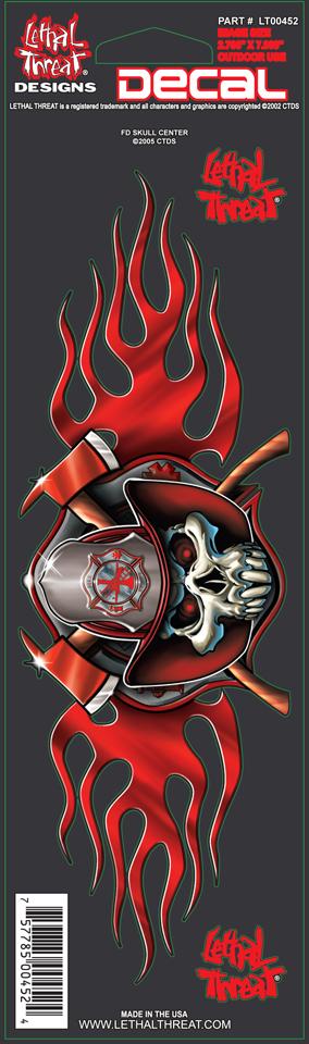FD Skull Center Decal
