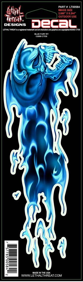 Blue Fury Right Decal