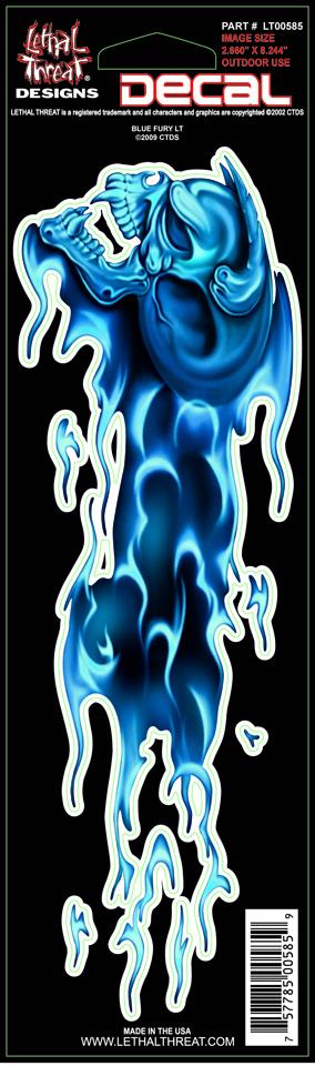 Blue Fury Left Decal