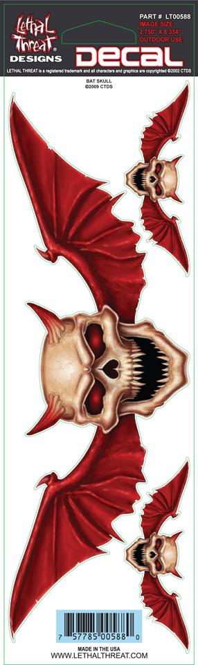 Bat Skull Decal