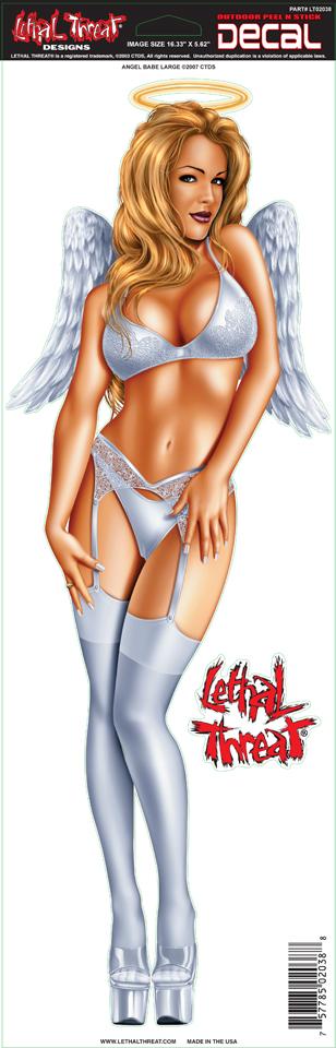 Angel Babe Large Decal