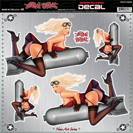 Bombs Away Large Decal