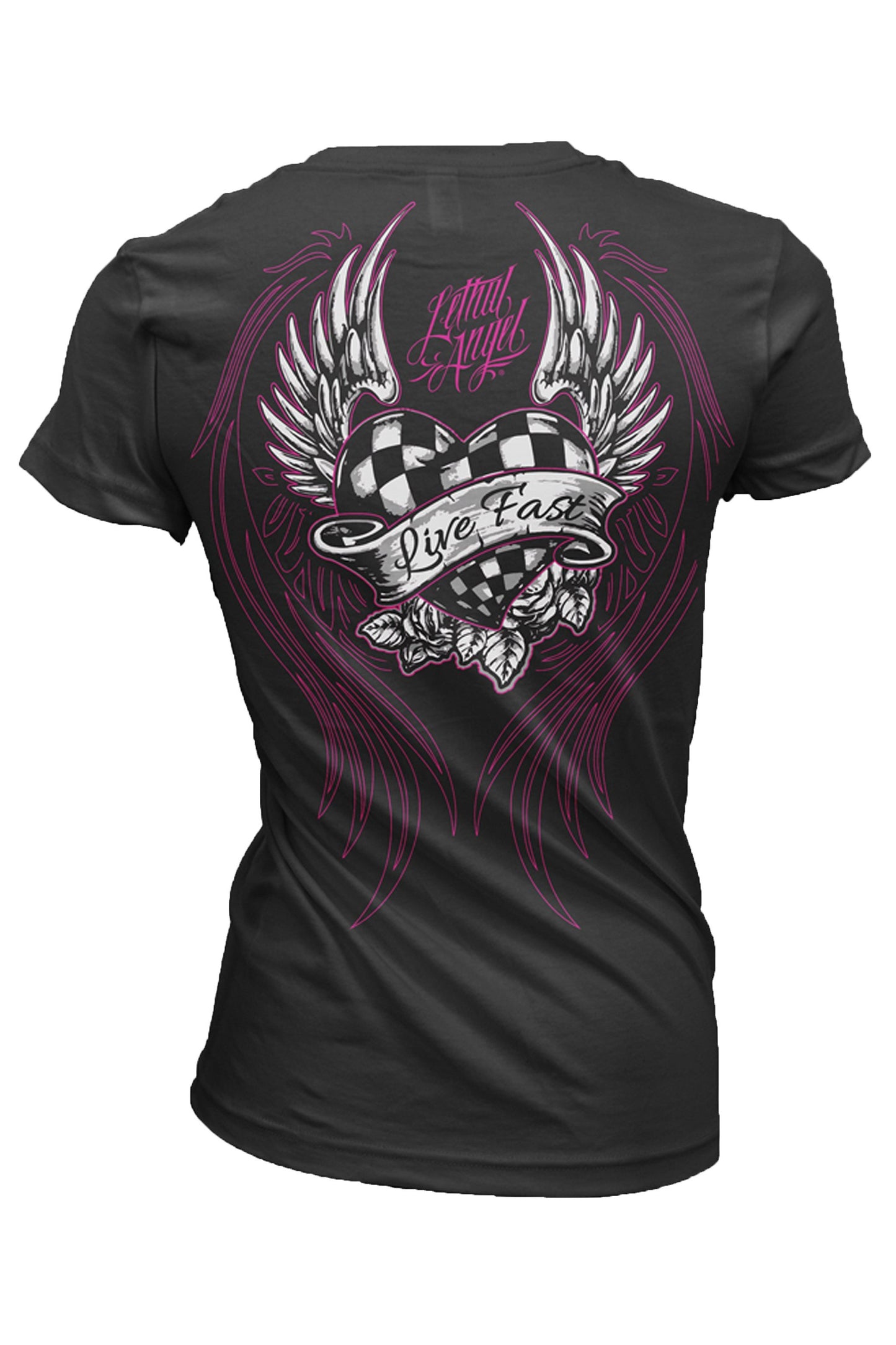 Race Heart V-Neck Tee