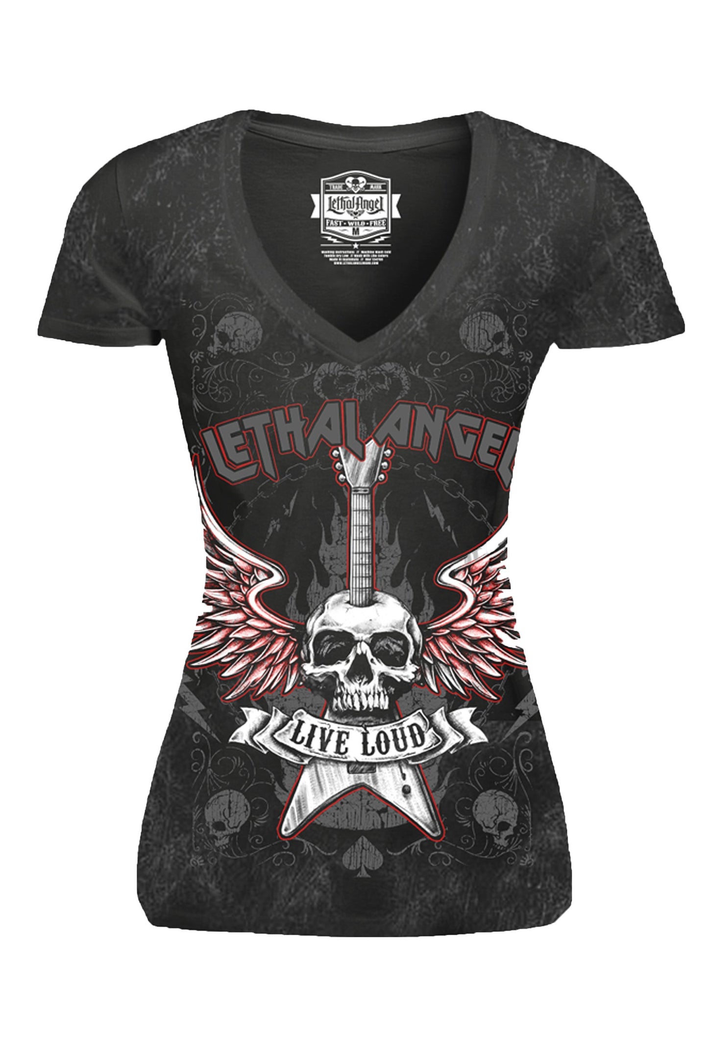 Live Loud V-Neck Tee