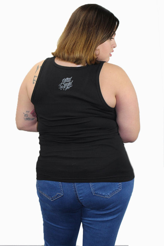 Middle Finger Skull Tank Top