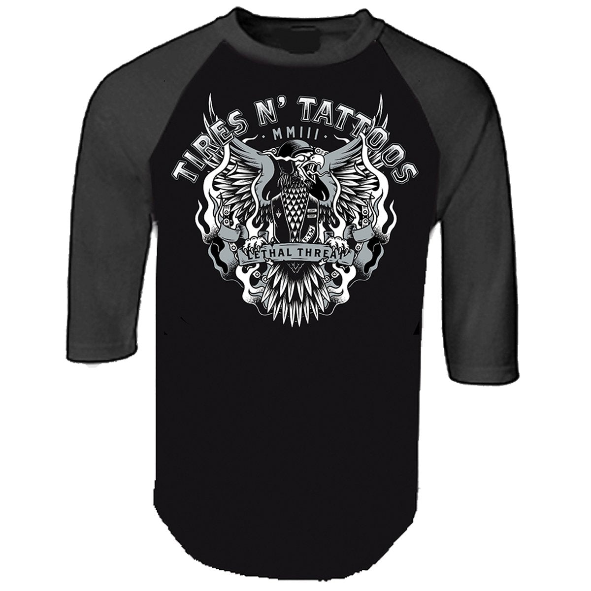Tires N Tattoos Raglan