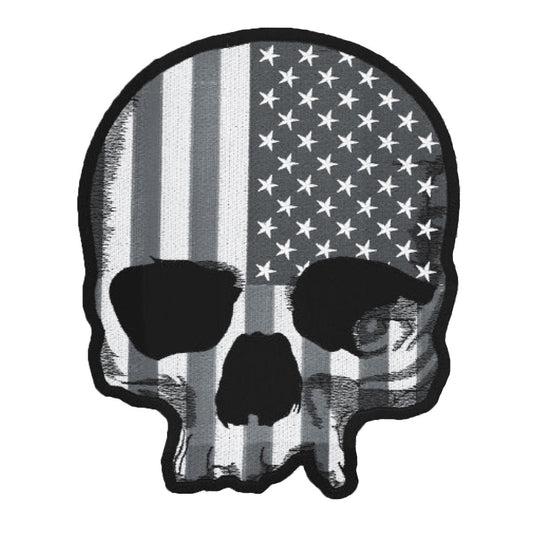 USA Skull Gray Patch