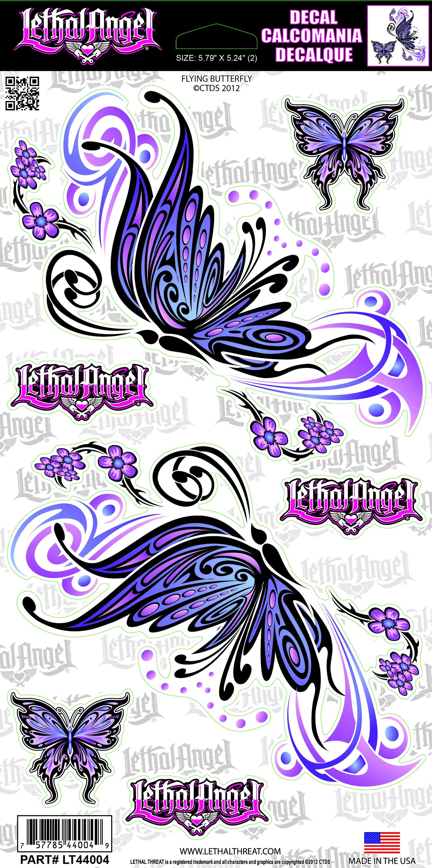 Flying Butterfly Decal
