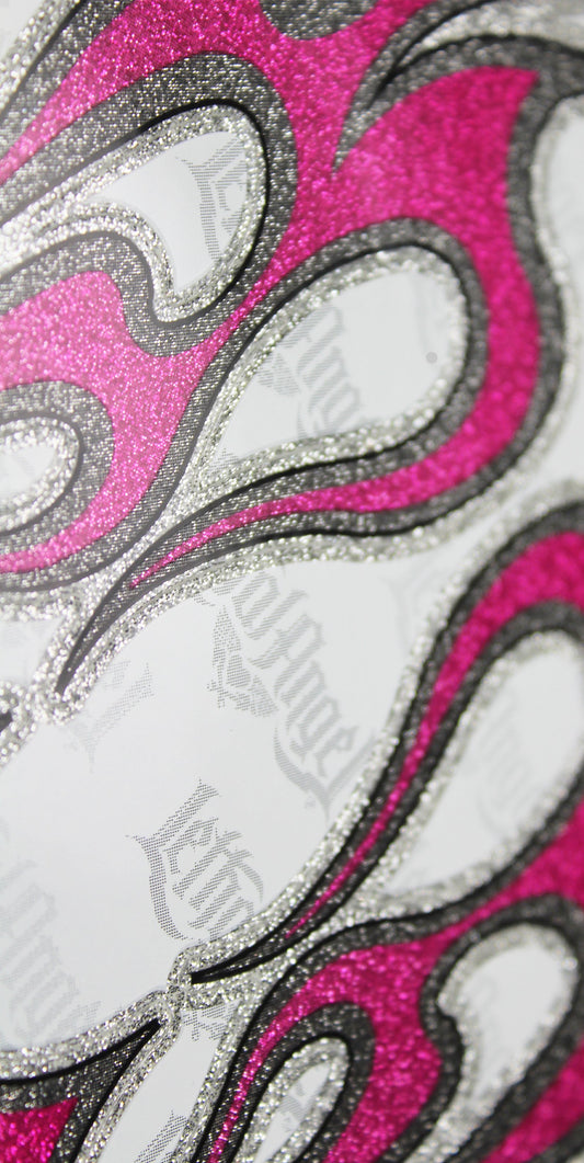 Hot Rod Flames Pink Decal