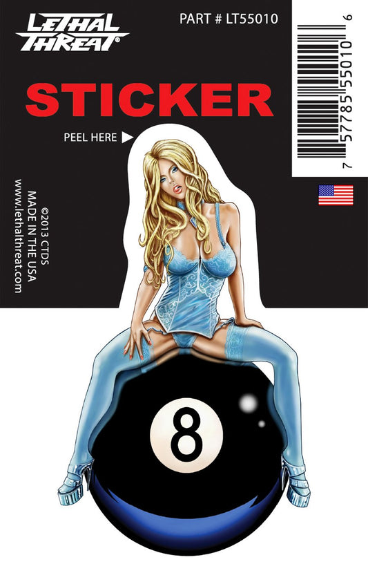 8-Ball Babe - Mini Decal