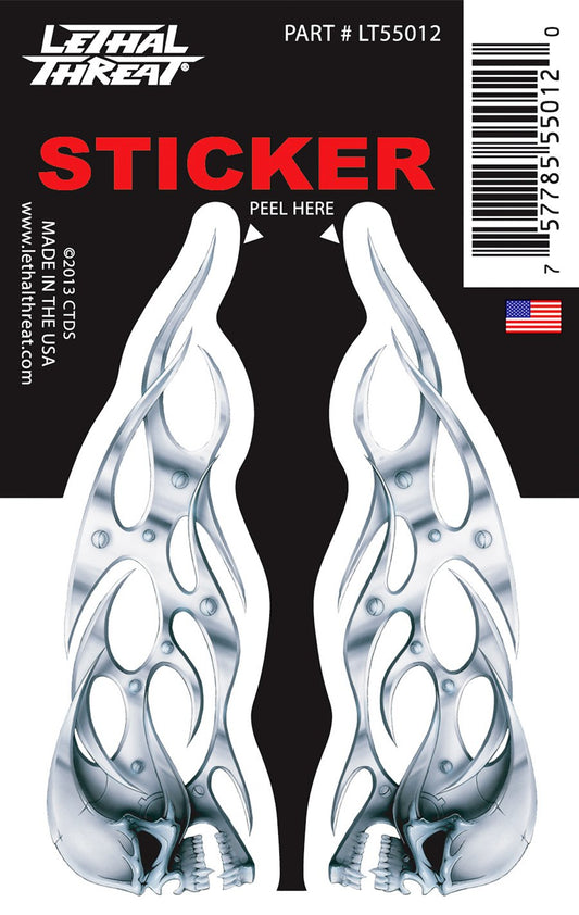 Chrome Skulls - Mini Decal