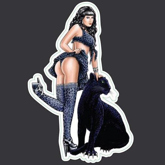 Panther Girl - Mini Decal