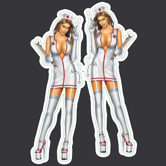 Naughty Nurse - Mini Decal