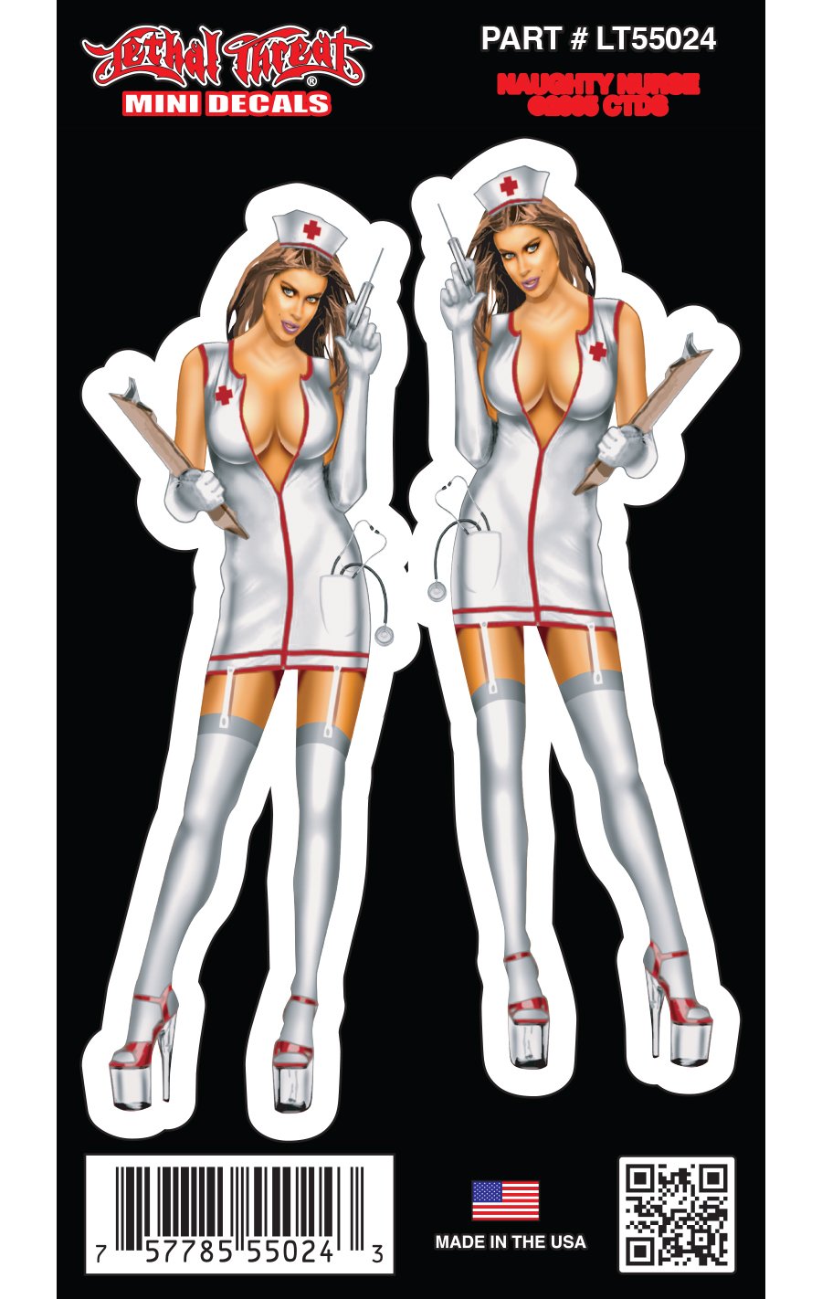 Naughty Nurse - Mini Decal