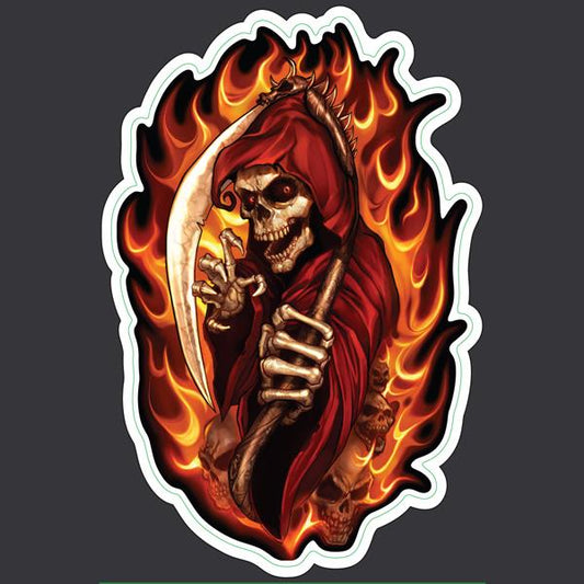 Flaming Reaper - Mini Decal