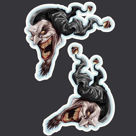 Jester Heads - Mini Decal