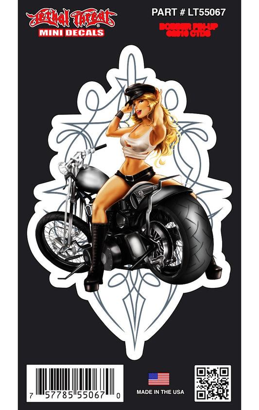 Bobber Pinup - Mini Decal