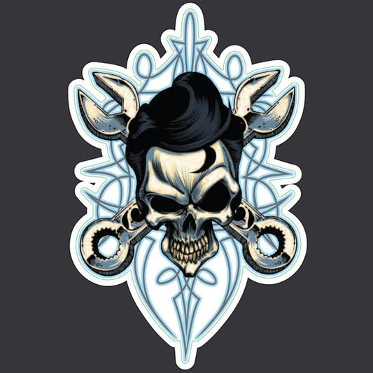 Wrench Skull - Mini Decal