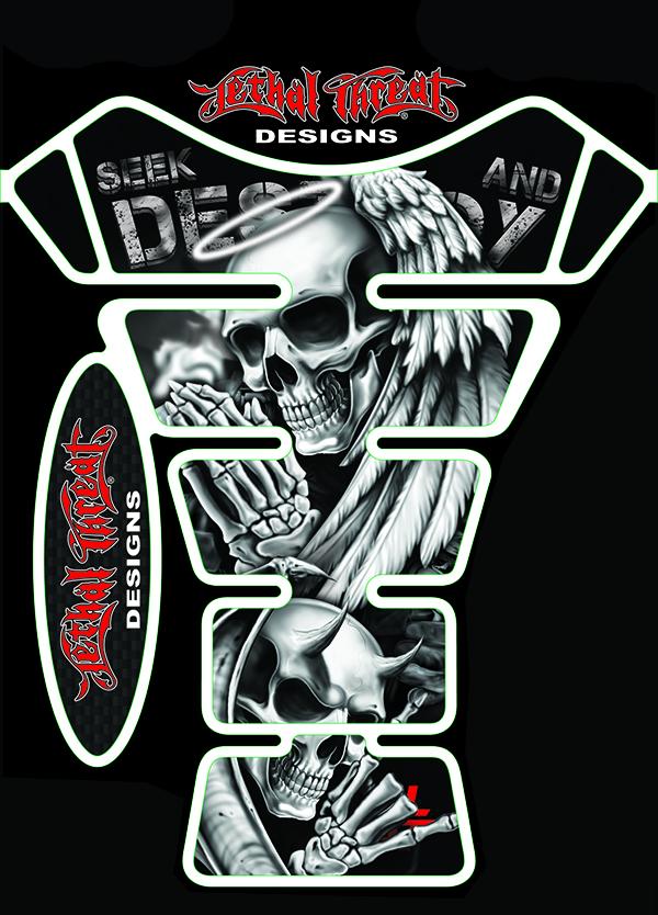 Angel Devil Skull Tankpad