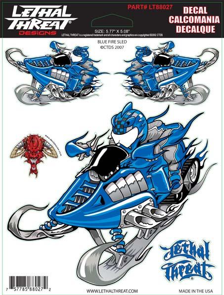 Blue Fire Sled