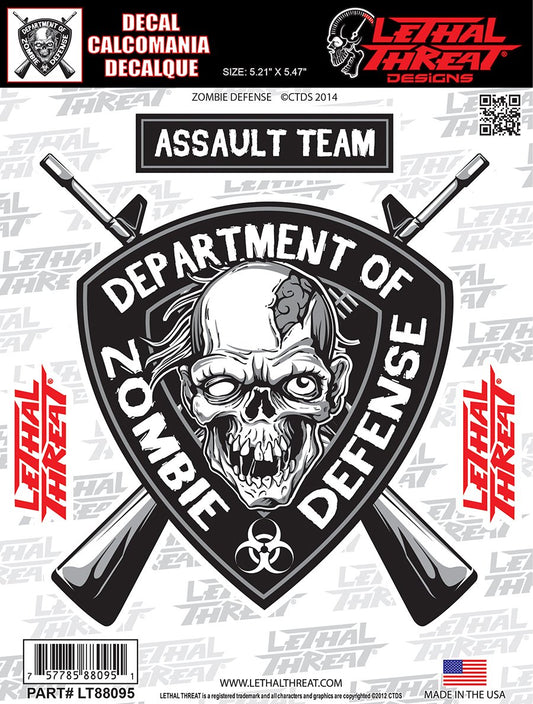 Zombie Defense Decal