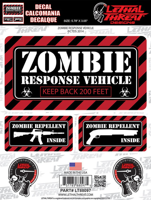 Zombie Response Vehicle Decal