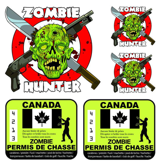 Zombie Hunter Kit Canada Decal