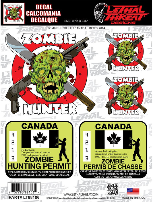 Zombie Hunter Kit Canada Decal