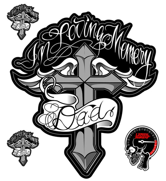 Love Memory Dad Decal