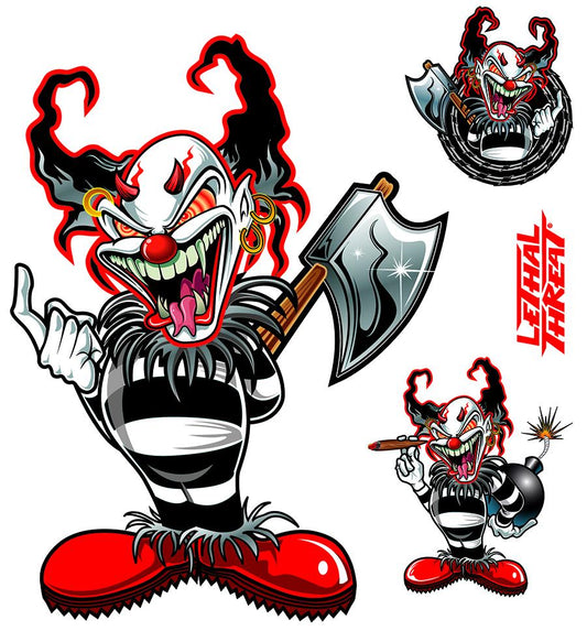 Killer Clown Set Decal