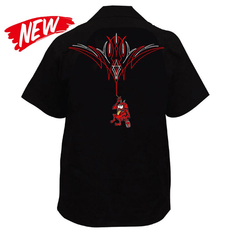 Pinstripe Monster Work Shirt