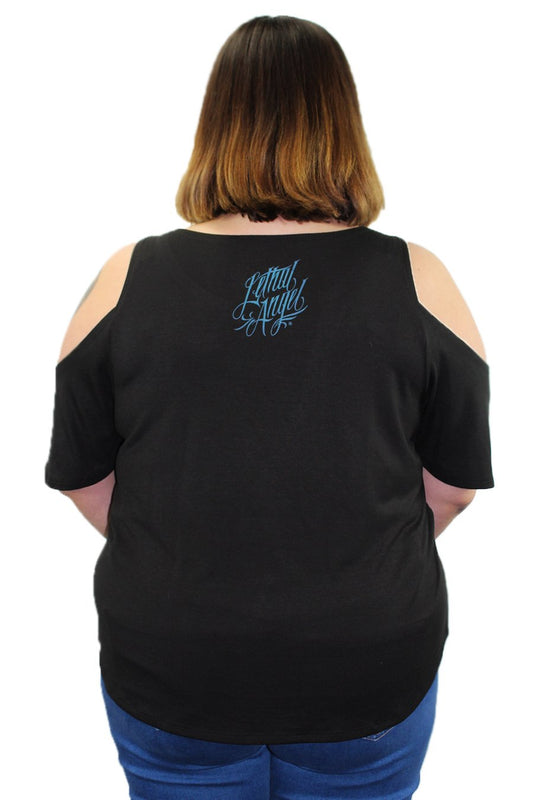 Queen of Hearts Shoulder Peak Shirt