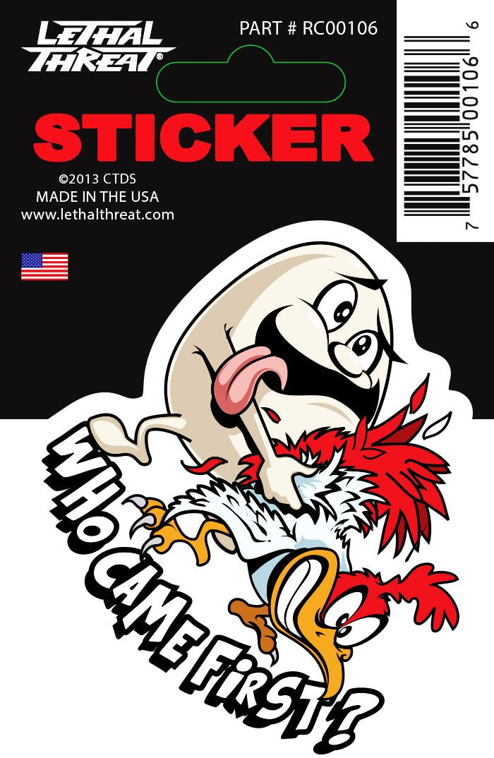Rude & Crude Decal: Who Came First
