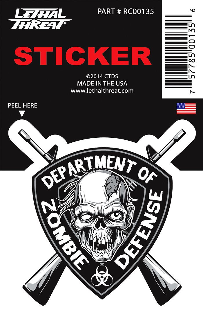 Rude & Crude Decal: Zombie Defense