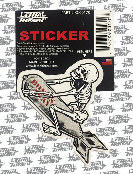 Rude & Crude Decal: Bomb Skeleton