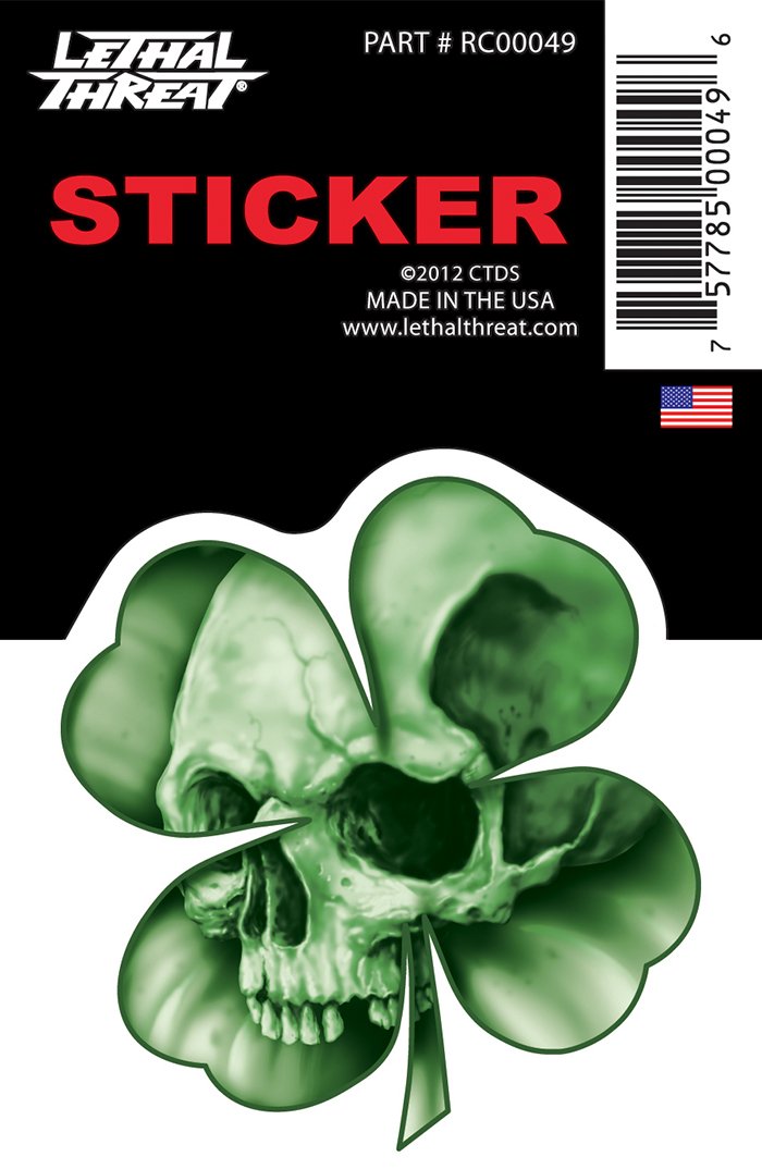 Rude & Crude Decal: Clover Skull