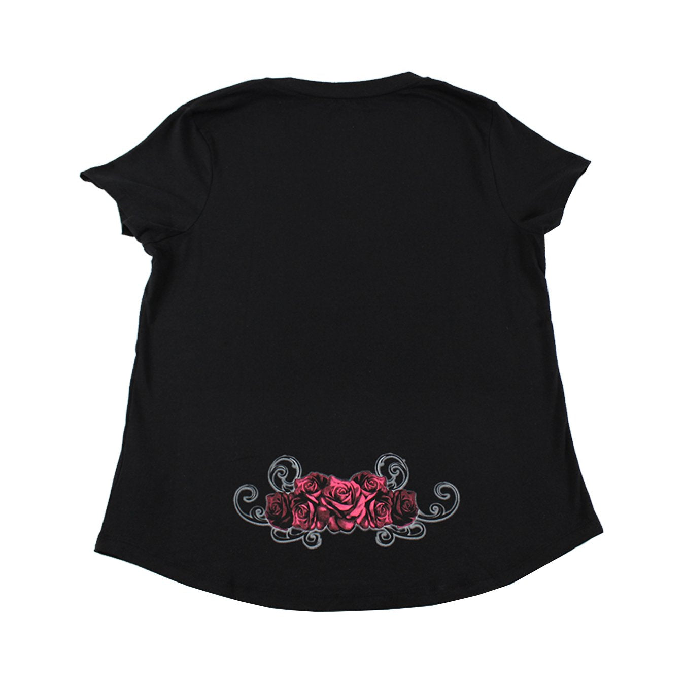 Red Catrina V Neck Tee