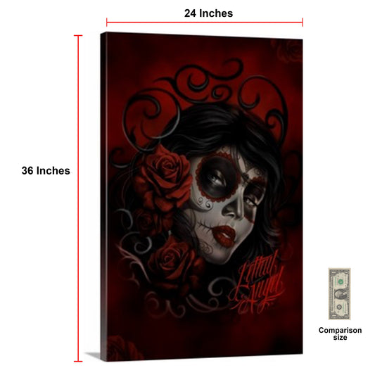 Red Catrina Canvas