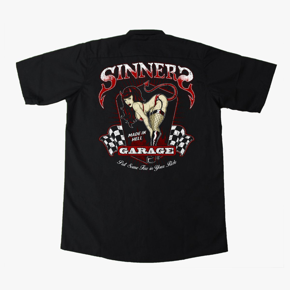 Sinners Garage Screen Printed Workshirt
