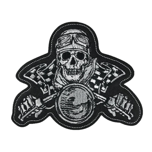 Vintage Skull Biker Patch