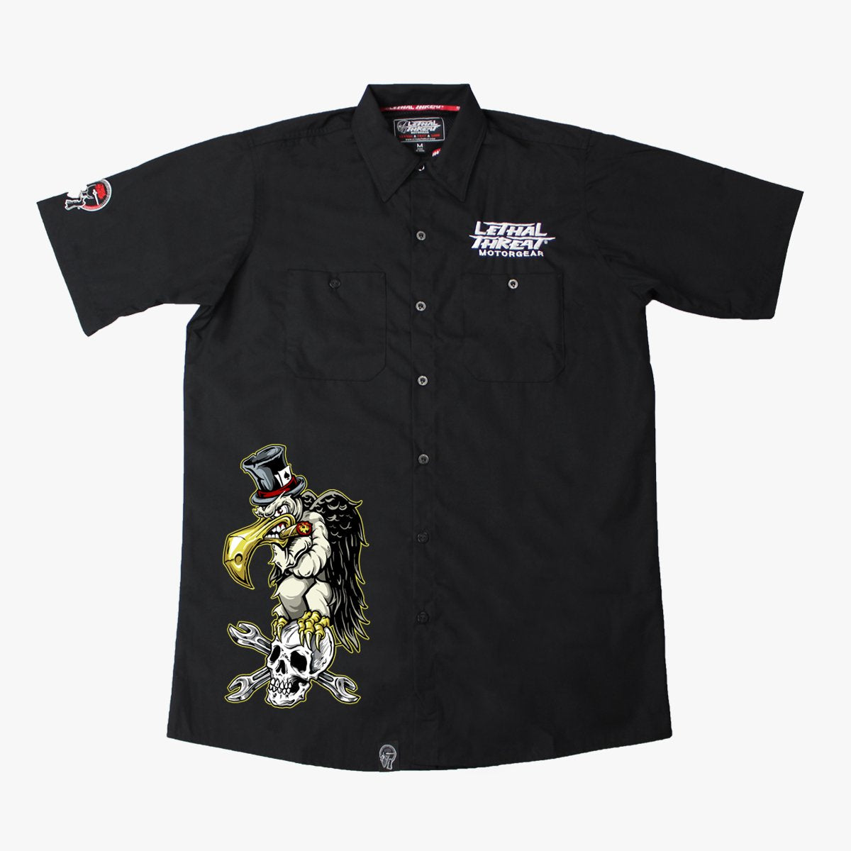 Vulture Embroidered Work Shirt