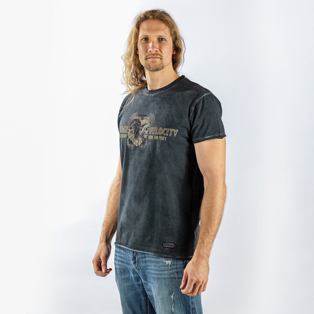Vintage Velocity Biker Vs Hipsters Tee