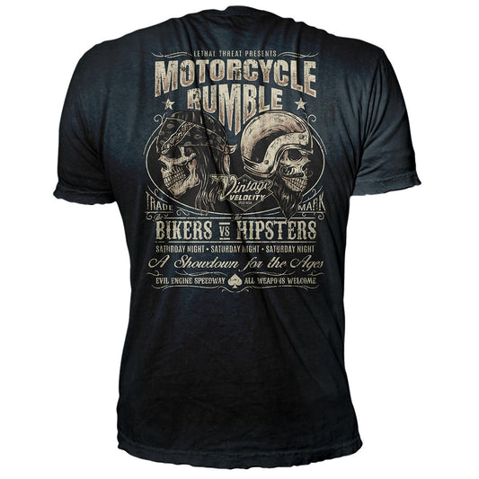 Vintage Velocity Biker Vs Hipsters Tee