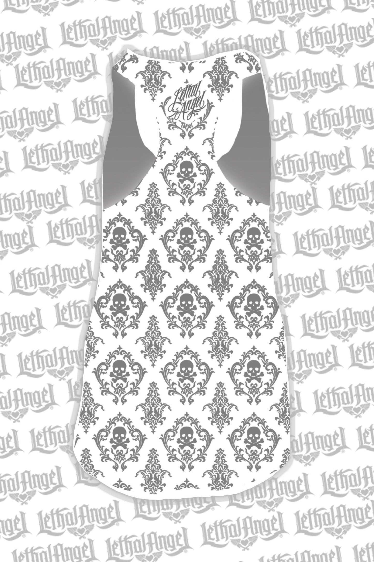 Ocean Skull Sublimation Razor Back Tank Top