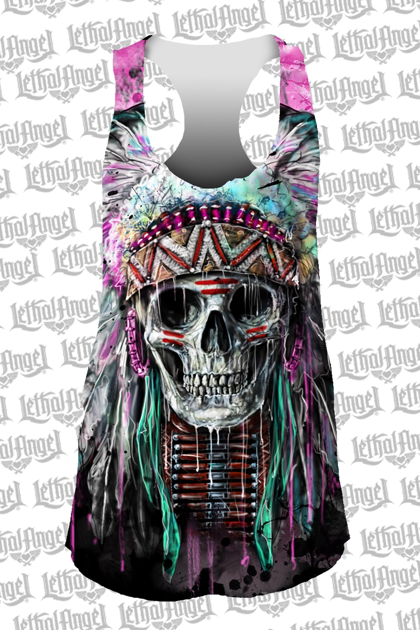 Feathers N Arrows Razor Back Tank Top